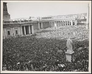 Pope Pius XII speaks to the people of Rome the day after its occupation by Allied troops