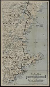 Sea coast map of the Eastern Railroad from Boston to York Beach