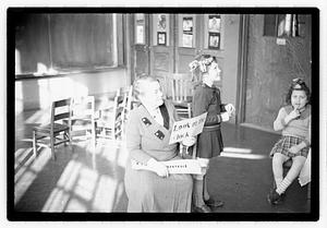 Mabel Adams, principal of Horace Mann School