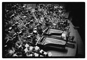 Recording "La Mer" for Victor R.C.A., Dr. K & Boston Symphony Orchestra, also recording mch.