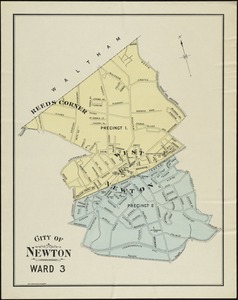 City of Newton, Ward 3, 1906 [West Newton, Reeds Corner]