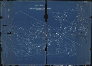 Plan of Waban arranged for the Waban Neighborhood Club c. 1910