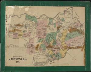 Plan of the town of Newton in 1700