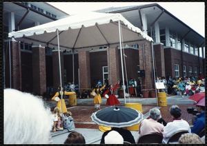 Newton Free Library Grand Opening Celebration, September 15, 1991. Chinese dancers