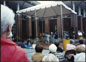 Newton Free Library Grand Opening Celebration, September 15, 1991. Chinese dancers