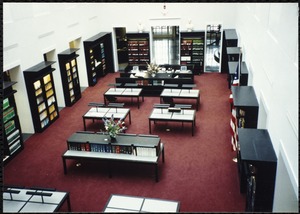 Newton Free Library Grand Opening Celebration, September 15, 1991. Interior. Atrium