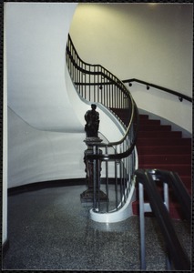 Newton Free Library, Newton, MA. Interior. Staircase