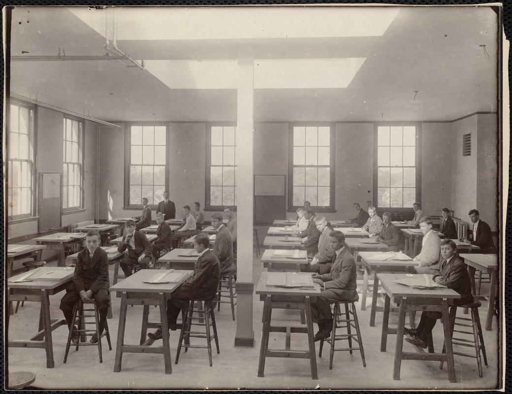 Technical High School, mechanical drawing. Newton, MA