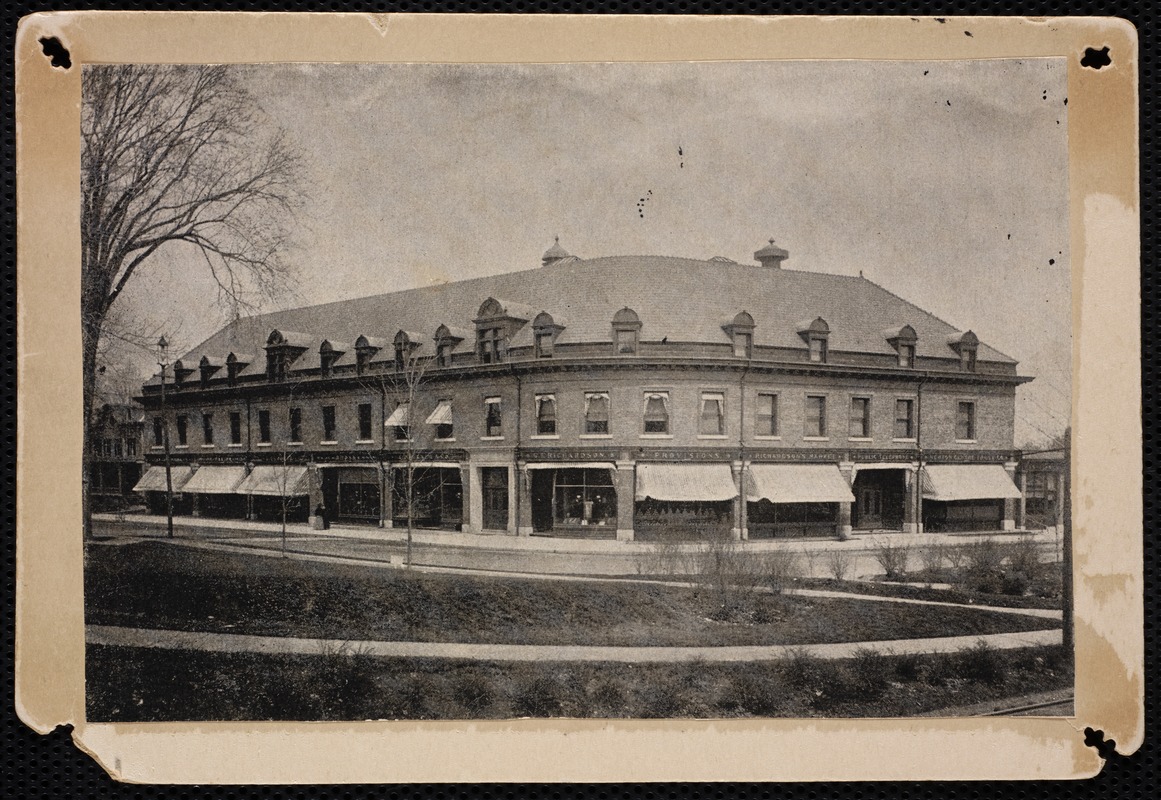 Villages of Newton, MA. Newton Centre. Bray's Block, Newton Centre