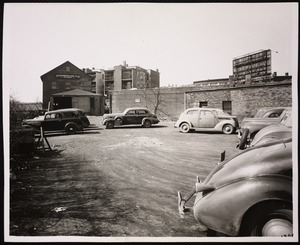 Villages of Newton, MA. Cars, Cntr & Wash. Sts, B.A.RR area
