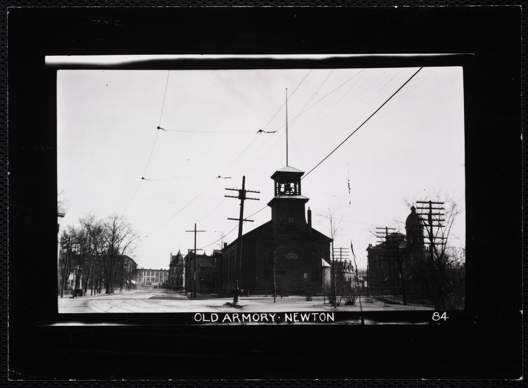 Villages of Newton, MA. Newton Corner. Old Armory, Newton Corner