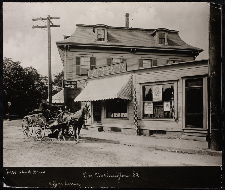Villages of Newton, MA. Newton Corner. Bakery, Washington & Ctr Sts