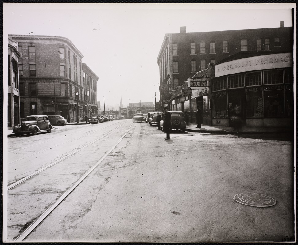 Villages of Newton, MA. Newton Corner. Corner of Pearl & Washington, Newton Corner