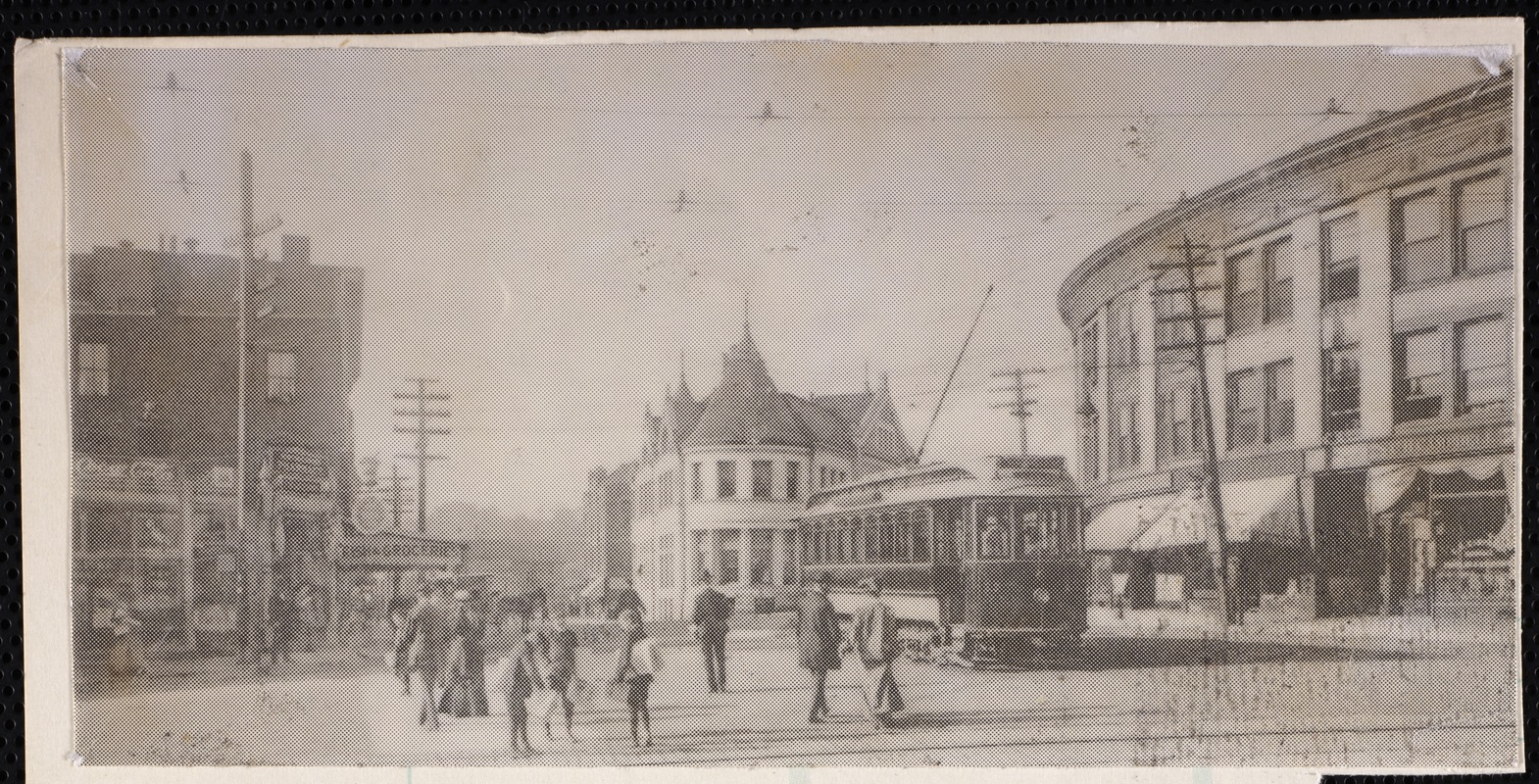 Villages of Newton, MA. Newton Corner. Newton Corner stores Digital Commonwealth