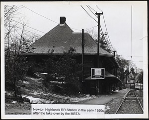 Villages of Newton, MA. Newton Highlands. Newton Highlands Railroad Station