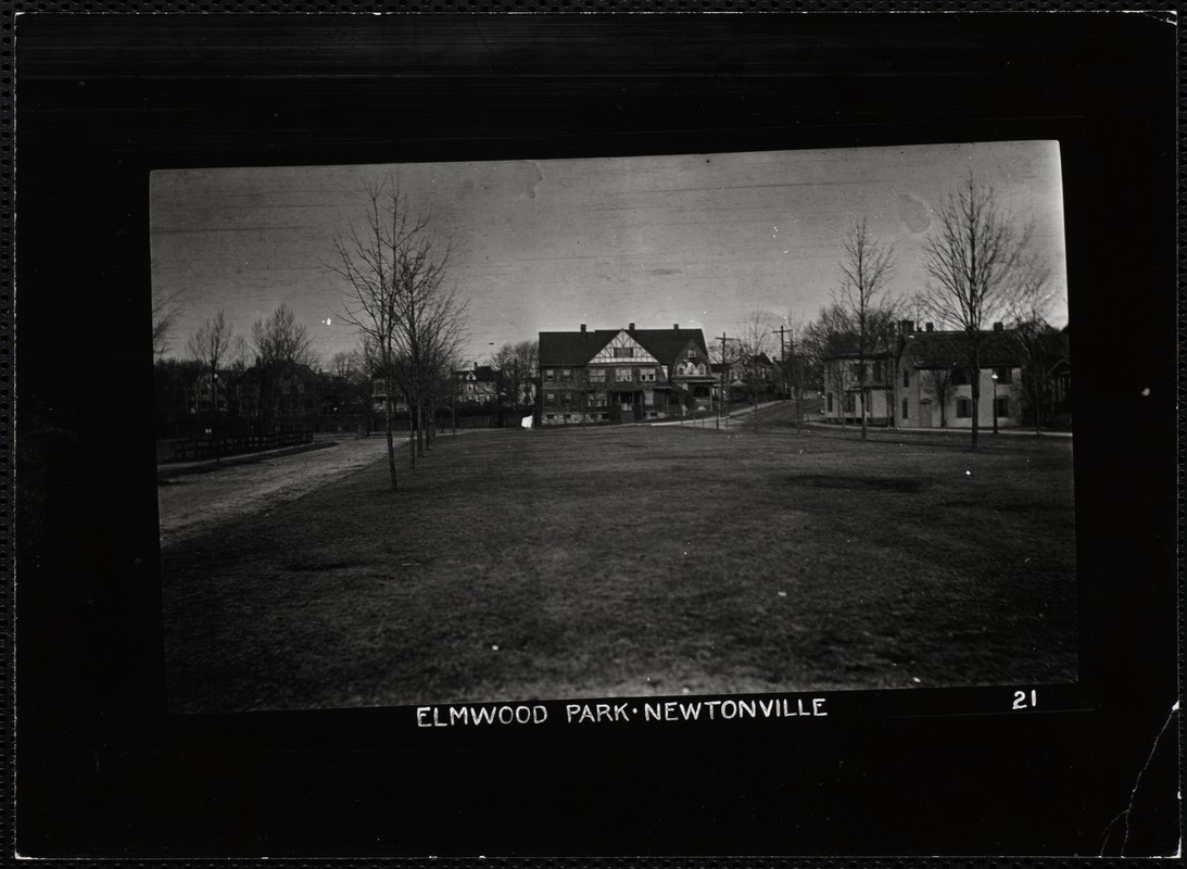 Villages of Newton, MA. Newtonville. Elmwood Park, Newtonville
