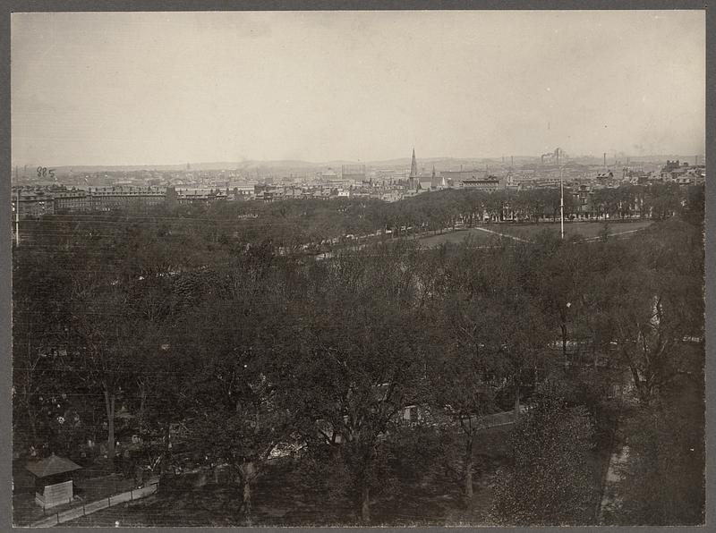 Boston Common, from Tremont and Boylston Streets