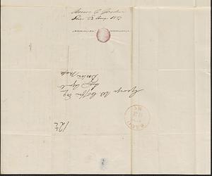 Amos G. Goodwin to George Coffin, 22 August 1837