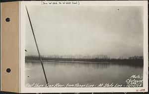 East shore, Connecticut River from range line, at State Line, Longmeadow, Mass., Dec. 15, 1928
