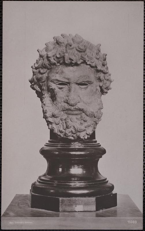 Bust of a bearded man