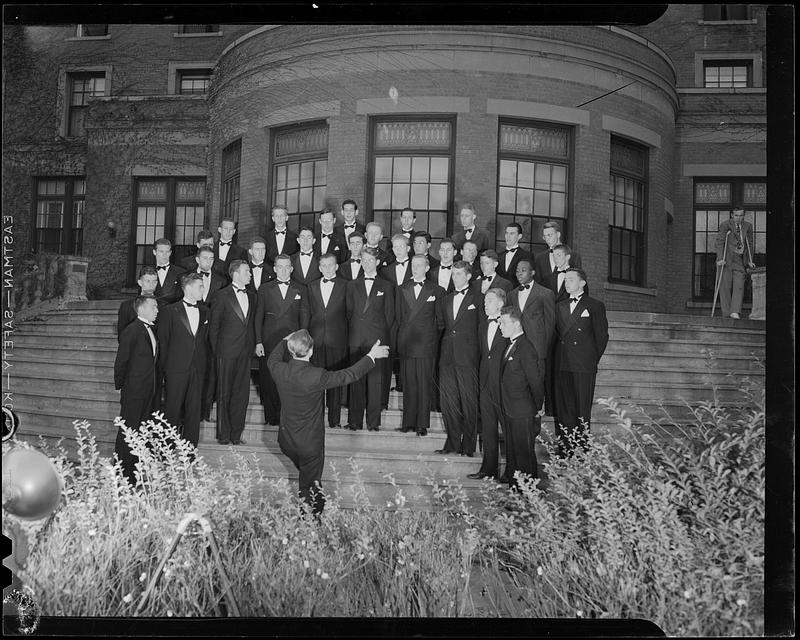 Singing group on Maclean Terrace