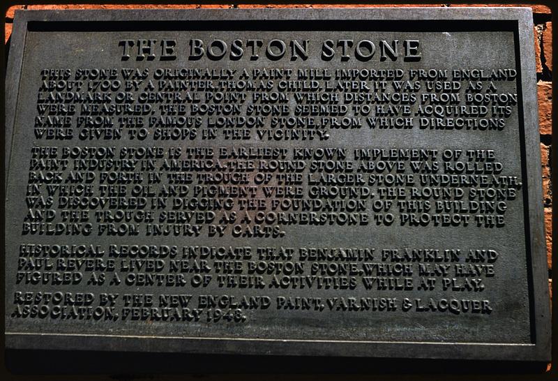 Boston Stone wall plaque