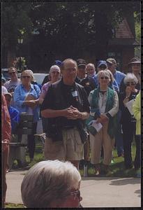 Dave Simmons at Kilbon Memorial Fountain Re-Dedication