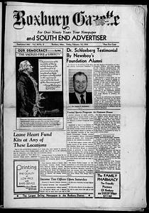 Roxbury Gazette and South End Advertiser, February 19, 1954
