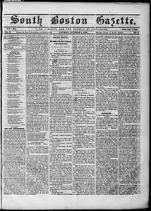 South Boston Gazette, November 09, 1850