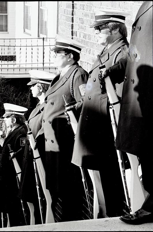 Color guard Capt. Trainor funeral Digital Commonwealth