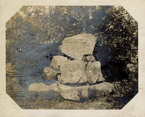 Indian memorial rocks, inscribed, South Yarmouth, Mass.