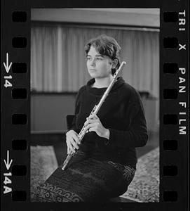 Lea Pearson with flute