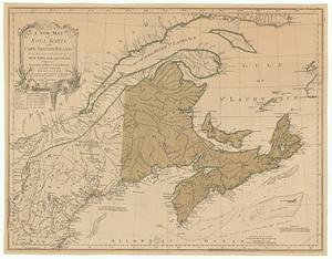 A new map of Nova Scotia, and Cape Breton Island with the adjacent parts of New England and Canada, composed from a great number of actual surveys and other materials regulated by many new astronomical observations of the longitude as well as latitude