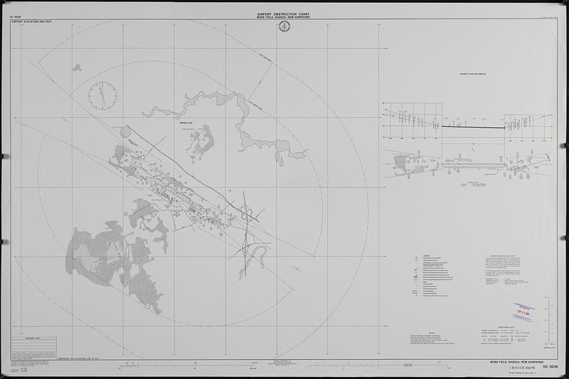 Airport obstruction chart, OC 5036, Boire Field, Nashua, New Hampshire