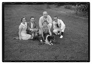 Unidentified group of people
