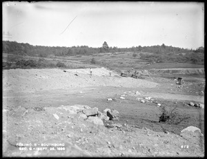 Sudbury Reservoir, graveling slope on east side of Section G, from the west, Southborough, Mass., Sep. 26, 1896