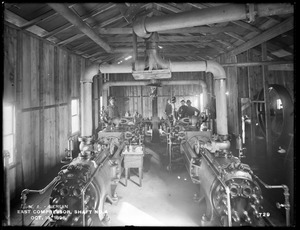 Wachusett Aqueduct, east compressor (Corliss, Rand Drill Co.), Shaft No. 4, interior view, Berlin, Mass., Oct. 19, 1896