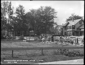 Wachusett Reservoir, Metropolitan Water Works office, corner of Walnut and Prospect Streets, Clinton, Mass., Oct. 1, 1896