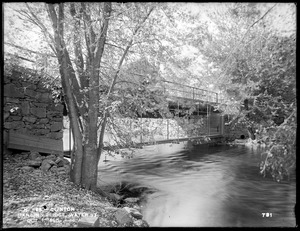Wachusett Reservoir, hanging bridge, Water Street, Clinton, Mass., Oct. 1, 1896
