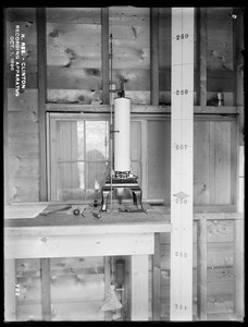 Wachusett Reservoir, recording apparatus, Clinton, Mass., Oct. 1, 1896