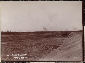 Wachusett Reservoir, North Dike, westerly portion, east of station 56, Sterling, Mass., May 6, 1902