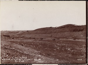 Wachusett Reservoir, stripping by dumping platform "I", Section 6, Clinton, Mass., May 6, 1902