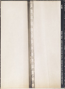 Wachusett Reservoir, leveling rod with sliding tape, showing clamp, Clinton, Mass., Feb. 1903