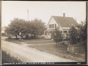 Wachusett Reservoir, Elizabeth M. Myers, Crescent Street, West Boylston, Mass., Aug. 11, 1903