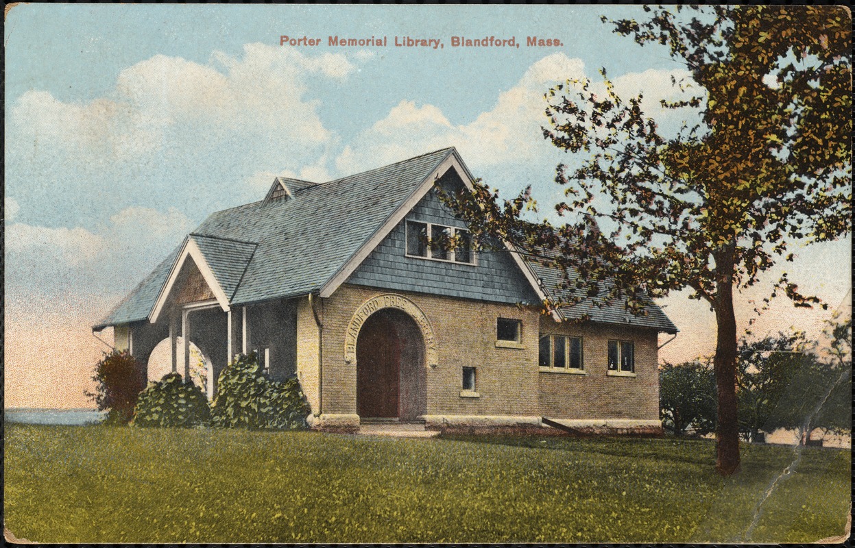 Porter Memorial Library, Blandford, Mass.