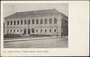 Public library, Copley Square, Boston, Mass.