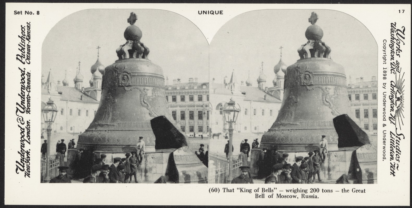 That "King of Bells" -weighing 200 tons - the Great Bell of Moscow, Russia