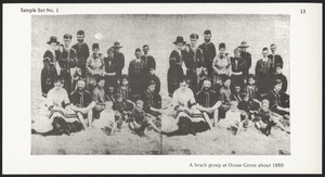 A beach group at Ocean Grove about 1880
