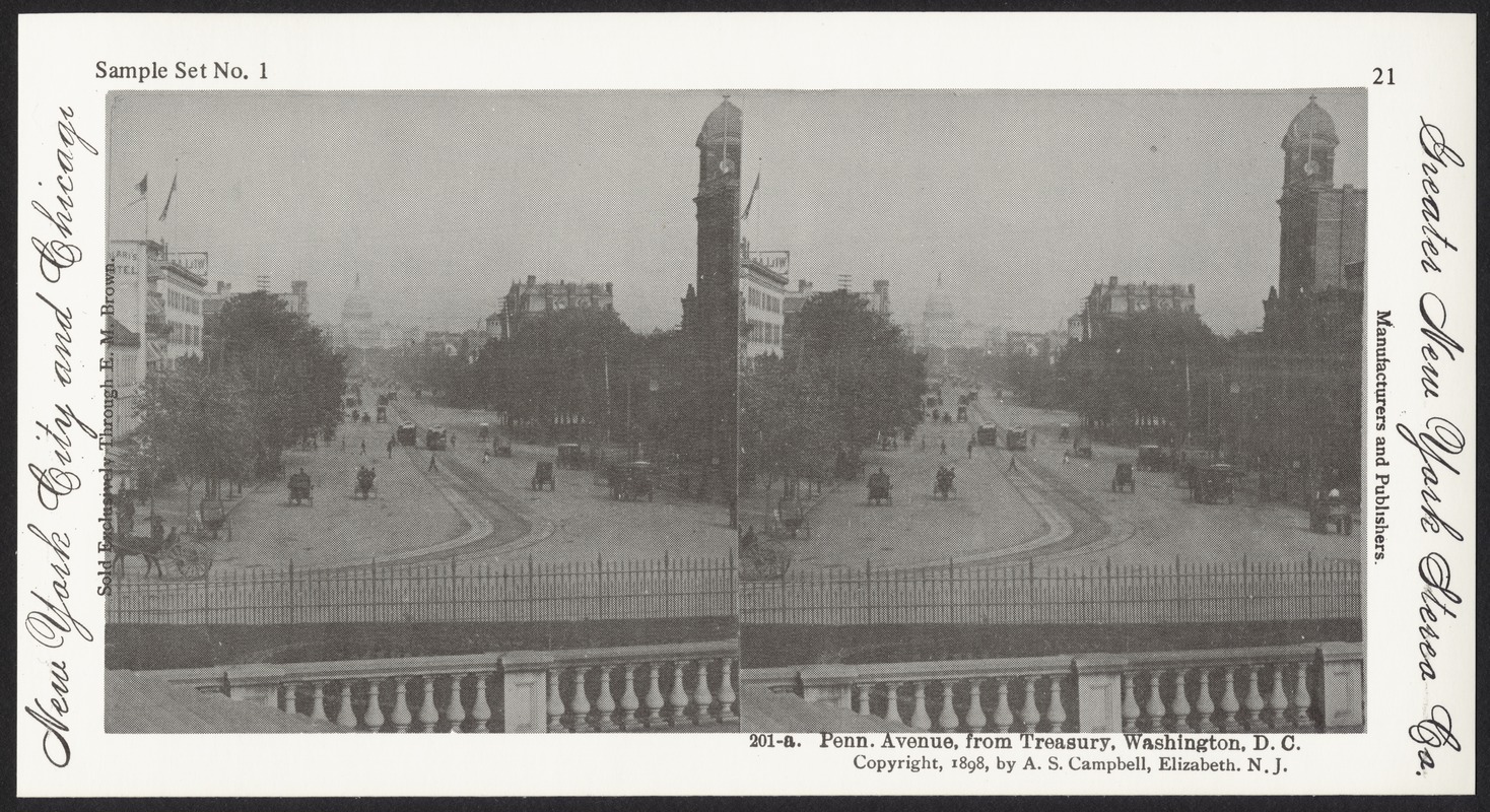 Penn. Avenue from treasury, Washington D.C.