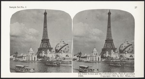 The Eifel Tower and the Celestial Globe, Paris Exposition, 1900